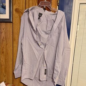 Nautica Men's Lavender Checkered Dress Shirt